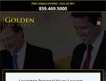 Tablet Screenshot of goldenlawoffice.com